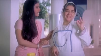 Kajol and Farida Jalal in a still from Kabhi Khushi Kabhie Gham. Kajol and Farida Jalal in a still from Kabhi Khushi Kabhie Gham.