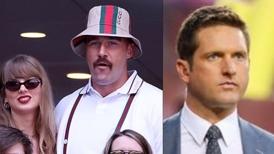 Todd McShay critiques Travis Kelce's performance this NFL season, attributing it to his lifestyle and partying with Taylor Swift. (Sarah Stier/Getty Images/AFP (Photo by Sarah Stier / GETTY IMAGES NORTH AMERICA / Getty Images via AFP), @tmcshay/Instagram) Todd McShay critiques Travis Kelce's performance this NFL season, attributing it to his lifestyle and partying with Taylor Swift. (Sarah Stier/Getty Images/AFP (Photo by Sarah Stier / GETTY IMAGES NORTH AMERICA / Getty Images via AFP), @tmcshay/Instagram)