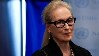 Meryl Streep urged global leaders to combat Taliban oppression in Afghanistan, stating women have less freedom than cats. ( (AP Photo/Julia Demaree Nikhinson))
