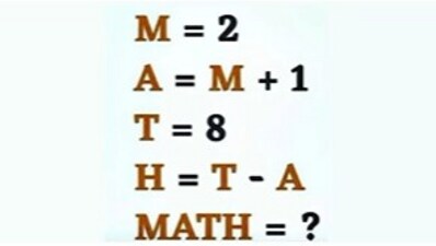 A brain teaser shared on Instagram challenged users to solve for 'math,' sparking numerous guesses. (Instagram/br4inteaserhub )