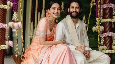 Sobhita Dhulipala and Naga Chaitanya got engaged on August 9 this year. Sobhita Dhulipala and Naga Chaitanya got engaged on August 9 this year.