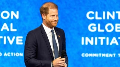 Prince Harry, Duke of Sussex speaks about social media's impact on children's mental health at the Clinton Global Initiative (CGI) on September 24, 2024 in New York City. (Photo by Alex Kent / GETTY IMAGES NORTH AMERICA / Getty Images via AFP) (Getty Images via AFP) Prince Harry, Duke of Sussex speaks about social media's impact on children's mental health at the Clinton Global Initiative (CGI) on September 24, 2024 in New York City. (Photo by Alex Kent / GETTY IMAGES NORTH AMERICA / Getty Images via AFP) (Getty Images via AFP)