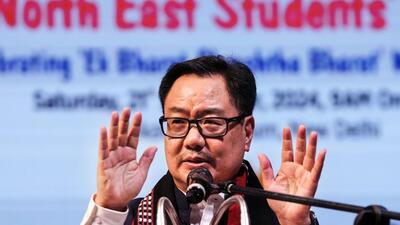 Union minority affairs minister Kiren Rijiju hailed the consultation process by the panel as the “most extensive in the history of the country’s parliamentary democracy”. (PTI) Union minority affairs minister Kiren Rijiju hailed the consultation process by the panel as the “most extensive in the history of the country’s parliamentary democracy”. (PTI)