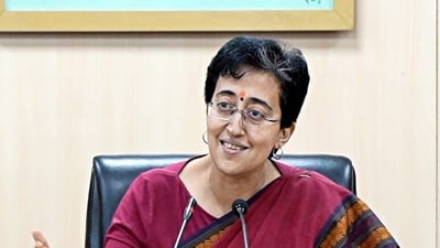 Delhi Chief Minister Atishi addresses during a meeting with the cabinet ministers and all the department heads, in New Delhi on Tuesday. (Atishi - X) Delhi Chief Minister Atishi addresses during a meeting with the cabinet ministers and all the department heads, in New Delhi on Tuesday. (Atishi - X)
