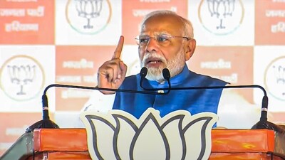 Sonipat: Prime Minister Narendra Modi addresses a public meeting in Sonipat, Haryana, Wednesday, Sept. 25, 2024. (PTI) Sonipat: Prime Minister Narendra Modi addresses a public meeting in Sonipat, Haryana, Wednesday, Sept. 25, 2024. (PTI)
