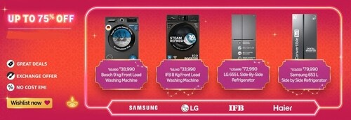Check out the best deals on large appliances