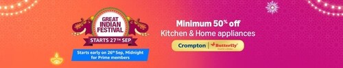 Unlock exclusive deals on home appliances during the Amazon Great Indian Festival Sale 2024.