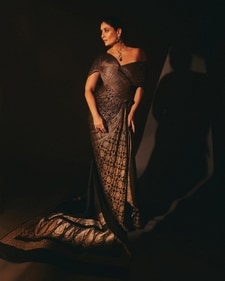 Kareena Kapoor Khan wears a custom gown made by repurposing a Benarasi gown (instagram)