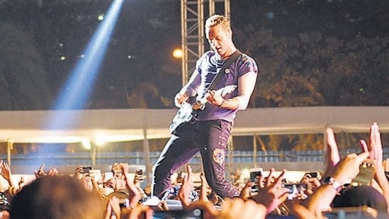 Coldplay's third Mumbai concert was added after overwhelming ticket demand, with all shows sold out. BookMyShow reported 1.3 crores fans logged on, marking a landmark moment in India's live entertainment history.