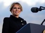 US First Lady Melania Trump speaks before boarding Air Force One at Joint Base Andrews in Maryland on January 20, 2021. While her husband is busy on the campaign trail in the final weeks of the presidential race, Melania Trump is involved in a different kind of campaign: promoting her forthcoming book. US First Lady Melania Trump speaks before boarding Air Force One at Joint Base Andrews in Maryland on January 20, 2021. While her husband is busy on the campaign trail in the final weeks of the presidential race, Melania Trump is involved in a different kind of campaign: promoting her forthcoming book.
