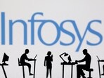 Infosys logo.