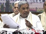 Karnataka chief minister Siddaramaiah addresses a press conference, in Bengaluru, on Tuesday. (PTI) Karnataka chief minister Siddaramaiah addresses a press conference, in Bengaluru, on Tuesday. (PTI)