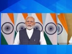Prime Minister Narendra Modi at the virtual launch event of PARAM Rudra supercomputers.