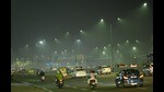 New Delhi, India - Sept. 8, 2024: A view of the NH24 near Akshardham amid rising air pollution after rain in New Delhi, India, on Sunday, September 8, 2024. (Photo by Sanjeev Verma/ Hindustan Times) (Hindustan Times)