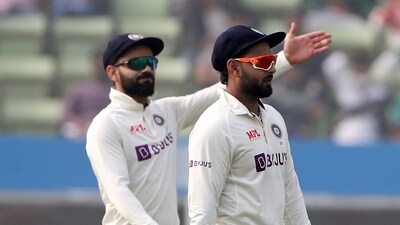 Virat Kohli (L) with Rishabh Pant (ANI) Virat Kohli (L) with Rishabh Pant (ANI)
