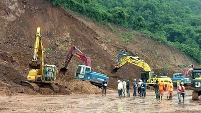 Kerala lorry driver's body found in Karnataka's Shrirur after more than 70 days of search ops (ANI) Kerala lorry driver's body found in Karnataka's Shrirur after more than 70 days of search ops (ANI)