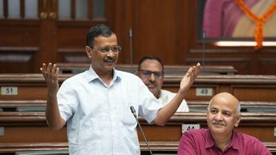 Former Delhi CM Arvind Kejriwal speaks in the assembly. (HT Photo) Former Delhi CM Arvind Kejriwal speaks in the assembly. (HT Photo)