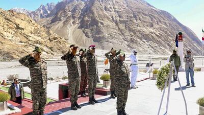 President Murmu becomes the third in the line of Presidents to visit the highest militarised zone in the world. (PTI photo)