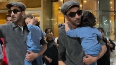 Raha Kapoor, Ranbir Kapoor and Neetu Kapoor were spotted at the Mumbai airport. Raha Kapoor, Ranbir Kapoor and Neetu Kapoor were spotted at the Mumbai airport.