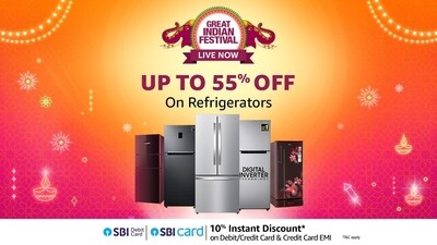 Amazon Great Indian Sale: Up to 55% off on refrigerators