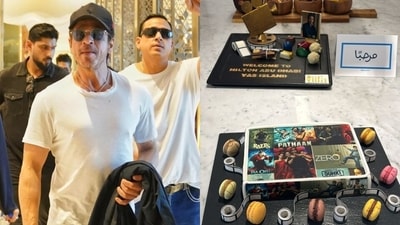 Shah Rukh Khan's room in Abu Dhabi was filled with delectable treats to make his stay special. He's there to host IIFA Awards.