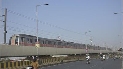The Rapid Rail will ply between Noida airport and Ghaziabad RRTS that further connects to Delhi on one end and Meerut on the other, said officials. (HT Archive) The Rapid Rail will ply between Noida airport and Ghaziabad RRTS that further connects to Delhi on one end and Meerut on the other, said officials. (HT Archive)