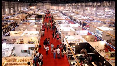 Visitors during the 2nd edition of Uttar Pradesh International Trade Show 2024, in Greater Noida, UP, Thursday. (PTI Photo) Visitors during the 2nd edition of Uttar Pradesh International Trade Show 2024, in Greater Noida, UP, Thursday. (PTI Photo)