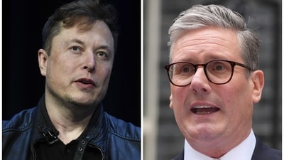 Musk vs Starmer: Responding to reports of UK's snub, Musk reignited his row with Prime Minister Keir Starmer by declaring on X that people should stay away from the UK. (AP)