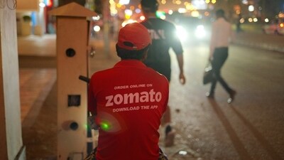 The Zomato agent delivered two orders by walking in the rain (Representational image) The Zomato agent delivered two orders by walking in the rain (Representational image)