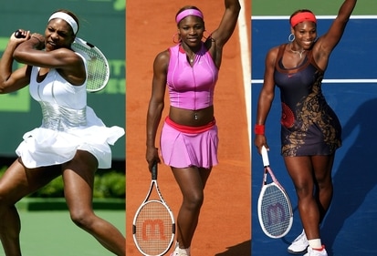 Serena's foray into more feminine silhouettes Serena's foray into more feminine silhouettes