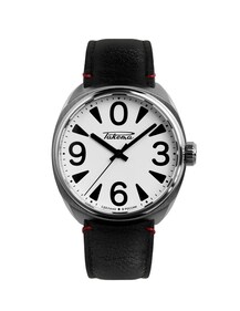 The Raketa Takema is a Russian-made wristwatch known for its robust design and reliability. The Raketa Takema is a Russian-made wristwatch known for its robust design and reliability.