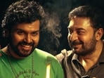 Meiyazhagan review: Karthi and Arvind Swami in a still from the film. Meiyazhagan review: Karthi and Arvind Swami in a still from the film.