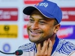 Shakib Al Hasan addresses a press conference ahead of the 2nd cricket Test match between India and Bangladesh Shakib Al Hasan addresses a press conference ahead of the 2nd cricket Test match between India and Bangladesh