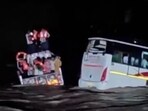 Video: Tourist bus with 37 passengers stranded in floods in Gujarat; rescued