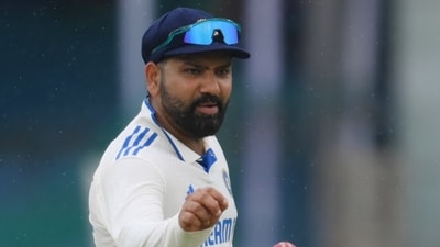 Captain Rohit Sharma had some fun. (Hindustan Times) Captain Rohit Sharma had some fun. (Hindustan Times)