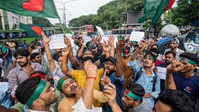 Hindus in Bangladesh hold a rally condemning violence against them and other religious groups in the Muslim-majority country (AP) Hindus in Bangladesh hold a rally condemning violence against them and other religious groups in the Muslim-majority country (AP)