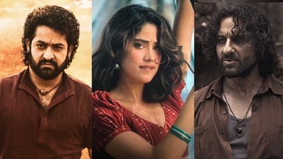 Jr NTR, Janhvi Kapoor and Saif Ali Khan in Devara Jr NTR, Janhvi Kapoor and Saif Ali Khan in Devara