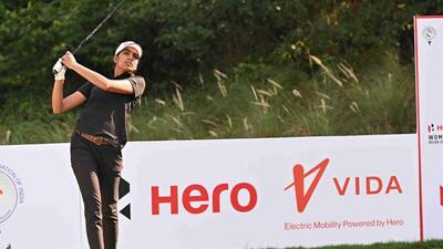 Diksha Dagar at the Hero Women’s Indian Open 2023. (HERO)