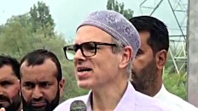 Earlier this month, NC leader and former J&K chief minister Omar Abdullah also triggered a lot of emotions, and even ire, when he symbolically removed his Kashmiri embroidered round cap and asked people ‘with folded hands’ to ‘give him one chance’ in Ganderbal. (ANI File) Earlier this month, NC leader and former J&K chief minister Omar Abdullah also triggered a lot of emotions, and even ire, when he symbolically removed his Kashmiri embroidered round cap and asked people ‘with folded hands’ to ‘give him one chance’ in Ganderbal. (ANI File)