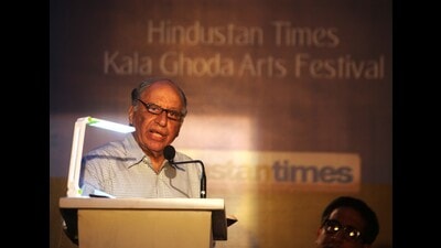 Keki N Daruwalla at the Hindustan Times Kala Ghoda Art Festival in Mumbai on Friday, February 13, 2015. (Kunal Patil/Hindustan Times) Keki N Daruwalla at the Hindustan Times Kala Ghoda Art Festival in Mumbai on Friday, February 13, 2015. (Kunal Patil/Hindustan Times)