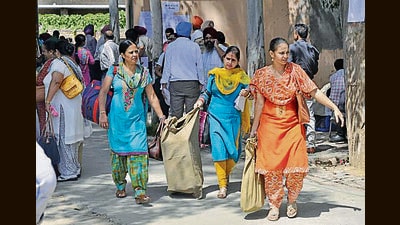 Officials say villages get ₹5 lakh from state government for electing panchayats unanimously. (HT Photo) Officials say villages get ₹5 lakh from state government for electing panchayats unanimously. (HT Photo)