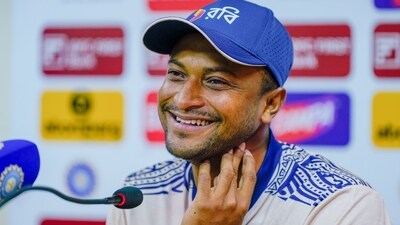 Shakib Al Hasan addresses a press conference ahead of the 2nd cricket Test match between India and Bangladesh (PTI) Shakib Al Hasan addresses a press conference ahead of the 2nd cricket Test match between India and Bangladesh (PTI)