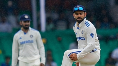 Rain appeared in the last over of the first session and caused the start of the second session to be delayed by 15 minutes. Bangladesh 74/2 in 26 overs at Lunch. (PTI) Rain appeared in the last over of the first session and caused the start of the second session to be delayed by 15 minutes. Bangladesh 74/2 in 26 overs at Lunch. (PTI)