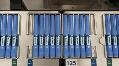 Pens for the diabetes drug Ozempic sit on a production line at Danish drugmaker Novo Nordisk's site in Hillerod, Denmark. (REUTERS) Pens for the diabetes drug Ozempic sit on a production line at Danish drugmaker Novo Nordisk's site in Hillerod, Denmark. (REUTERS)