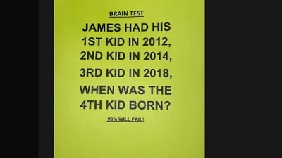 A brain teaser on Threads puzzled users. (Threads/chrisandjasmin) A brain teaser on Threads puzzled users. (Threads/chrisandjasmin)