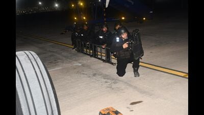 The NSG mock drill in progress at the Lucknow airport, recently (Sourced)
