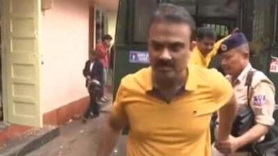 Two persons, identified as Rajat Bhattacharya and Giridhari Roy, were arrested on the charge of harassment, intimidation and assault on two persons from Bihar. (ANI/Screengrab) Two persons, identified as Rajat Bhattacharya and Giridhari Roy, were arrested on the charge of harassment, intimidation and assault on two persons from Bihar. (ANI/Screengrab)