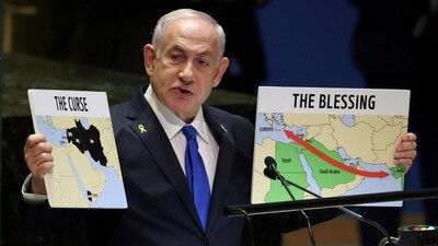 Israel's Prime Minister Benjamin Netanyahu addresses the 79th United Nations General Assembly at U.N. headquarters in New York, U.S., September 27, 2024. (Reuters)