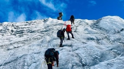 Wednesday’s statement described the expedition to scale the “Tsangyang Gyatso Peak” as one of the toughest ever undertaken by the NIMAS team (X/PemaKhanduBJP) Wednesday’s statement described the expedition to scale the “Tsangyang Gyatso Peak” as one of the toughest ever undertaken by the NIMAS team (X/PemaKhanduBJP)