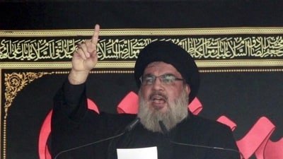 Hezbollah chief Hassan Nasrallah (Reuters File Photo) Hezbollah chief Hassan Nasrallah (Reuters File Photo)